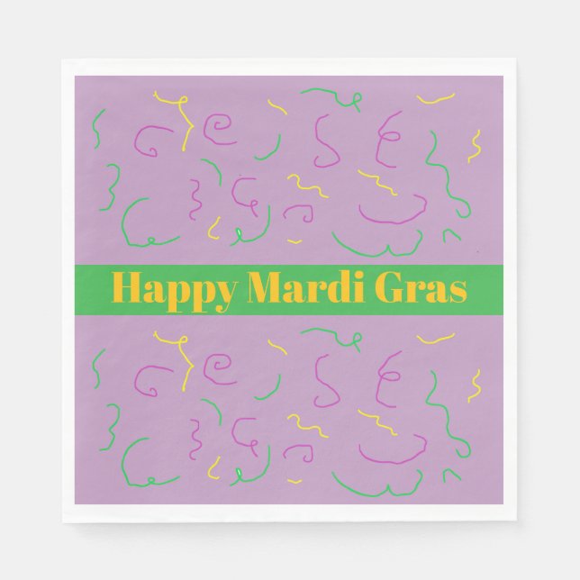 Mardi Gras Napkins (Front)