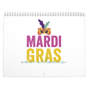 Mardi Gras New Orleans 2024 Carnival Gift  Calendar