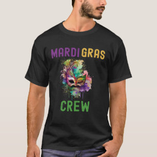 Mardi Gras New Orleans Eye masks Quotes Family T-Shirt