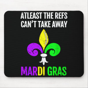 Mardi Gras New Orleans Funny Football Gift  Mouse Pad