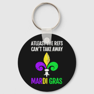 Mardi Gras New Orleans Funny Footbyll Gift  Key Ring