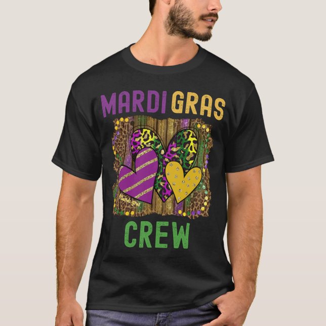 Mardi Gras New Orleans Funny Love Quotes Family T-Shirt (Front)