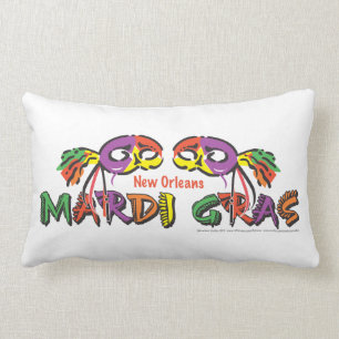 Mardi Gras New Orleans Lumbar Cushion