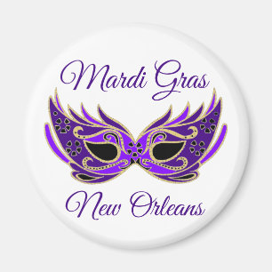Mardi Gras New Orleans Mask Magnet