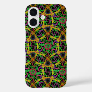 Mardi Gras New Orleans Purple Green Gold iPhone 16 Case