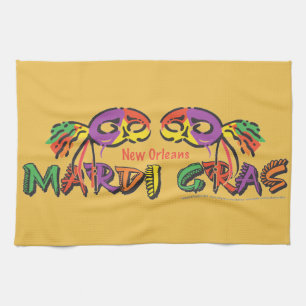 Mardi Gras New Orleans Tea Towel