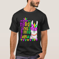 Mardi Gras No Prob Llama Alpaca Funny Carnival Par
