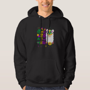 Mardi Gras No Prob Llama Funny Mardi Gras Carnival Hoodie