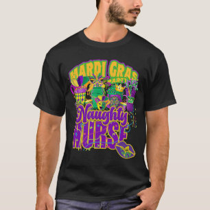 Mardi Gras Nurse costume 2023 Jester Louisiana par T-Shirt
