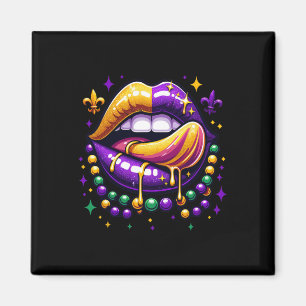 Mardi Gras Outfit Costume Men Women Mardi Gras Lip Magnet
