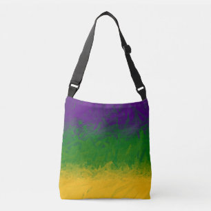 Mardi Gras Paint Crossbody Bag