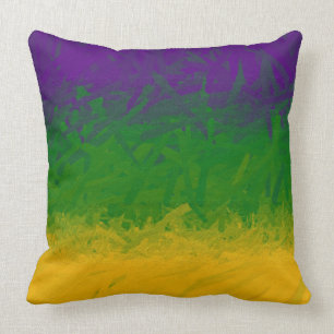 Mardi Gras Paint Cushion