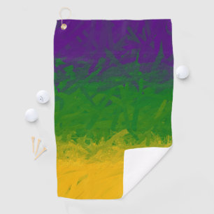 Mardi Gras Paint  Golf Towel