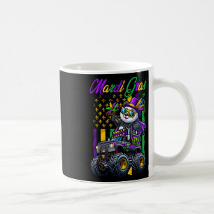 Mardi Gras Panda Sungles On Monster Truck Beads Ma Coffee Mug