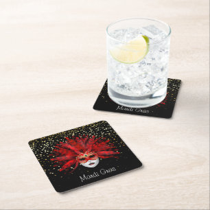 Mardi Gras Paper Coasters