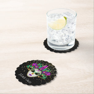 Mardi Gras Paper Coasters