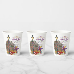 Mardi Gras Paper Cups