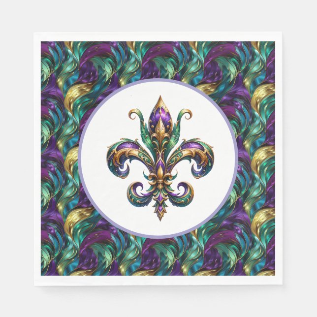 Mardi Gras Paper  Napkin (Front)