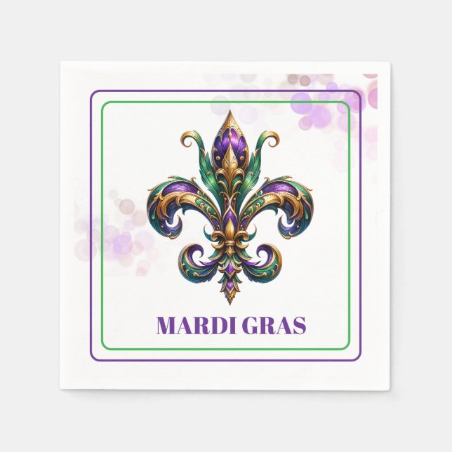 Mardi Gras Paper Napkins (Front)