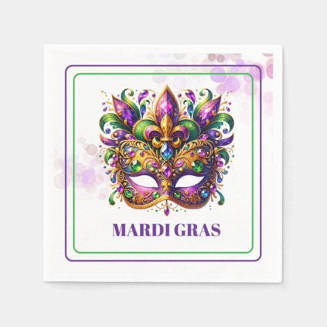 Mardi Gras Paper Napkins (Front)