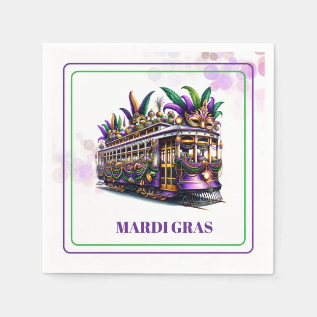 Mardi Gras Paper Napkins (Front)