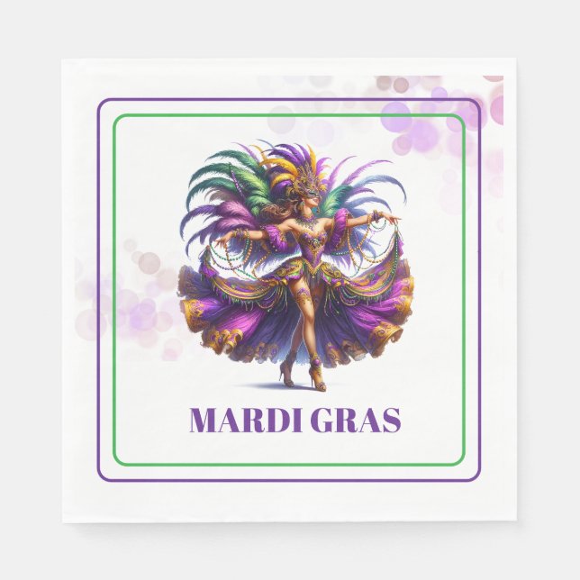 Mardi Gras Paper Napkins (Front)