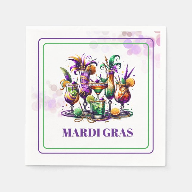 Mardi Gras Paper Napkins (Front)