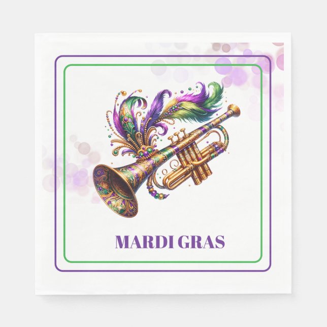 Mardi Gras Paper Napkins (Front)