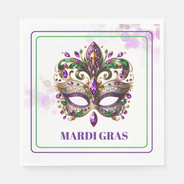 Mardi Gras Paper Napkins (Front)