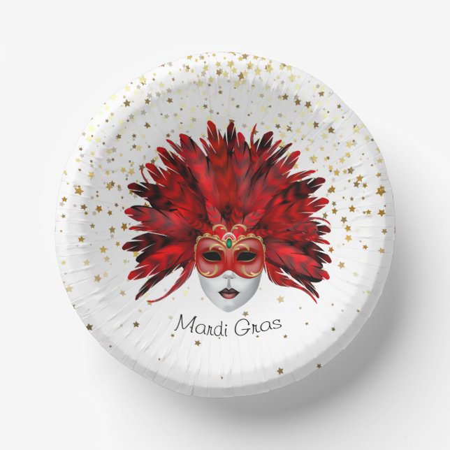 Mardi Gras  Paper Plate (Front)
