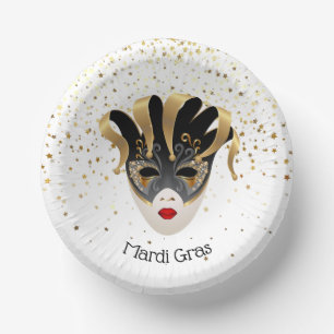 Mardi Gras Paper Plate