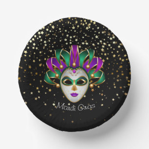 Mardi Gras  Paper Plate