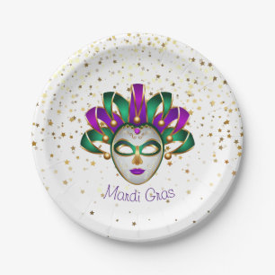 Mardi Gras Paper Plate