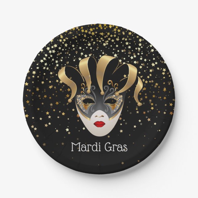 Mardi Gras Paper Plates (Front)
