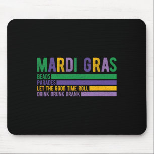 Mardi Gras Paradase Carnival Fat Tuesday Louisiana Mouse Pad