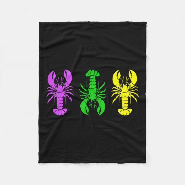 Mardi Gras Parade Carnaval  Fleece Blanket (Front)