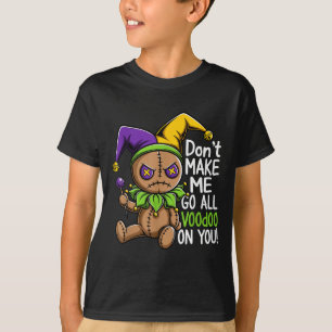 Mardi Gras Parade Stitch Voodoo Doll Jester Spooky T-Shirt
