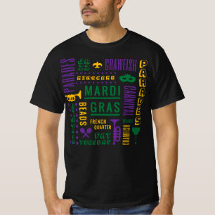 Mardi Gras - Parades, Jazz, Beads, Fat Tuesday T-Shirt