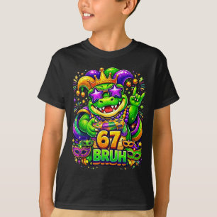 Mardi gras party alligator mardigator 67 bruh game T-Shirt