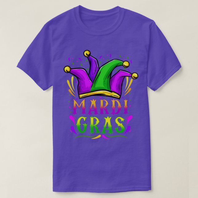 Mardi Gras Party Hat Gift  T-Shirt (Design Front)