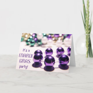 Mardi Gras Party Invitation