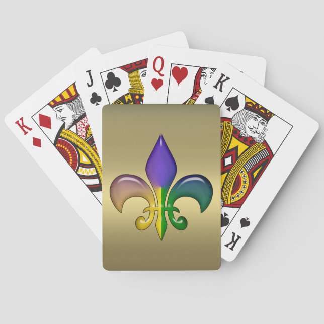 Mardi Gras Party Playing Cards (Back)