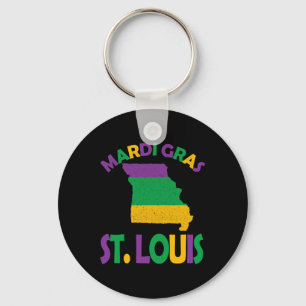 Mardi Gras Party St. Louis Missouri  Key Ring