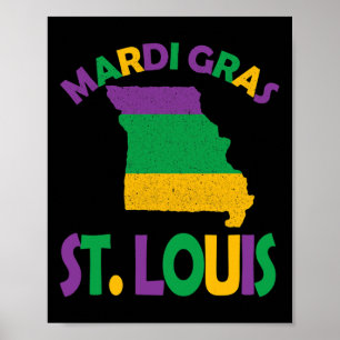 Mardi Gras Party St. Louis Missouri  Poster