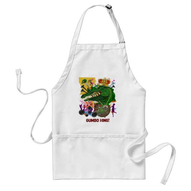 Mardi Gras Party Theme  Gumbo King Standard Apron (Front)