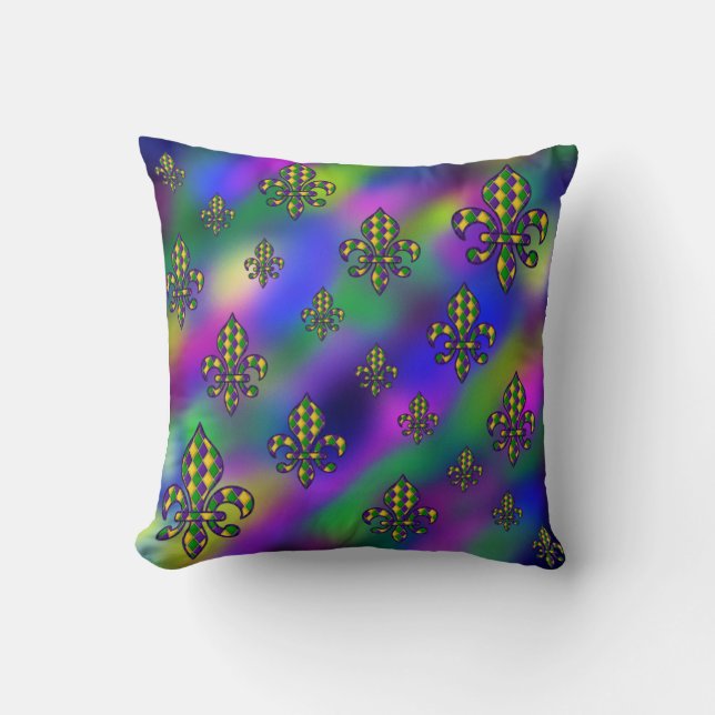 Mardi Gras Pattern Cushion (Front)