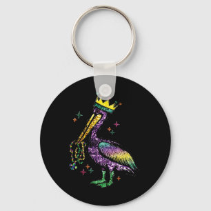 Mardi Gras Pelican Louisiana For Mens Womens  Key Ring