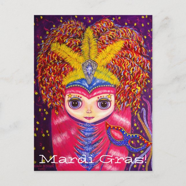 Mardi Gras! Postcard (Front)