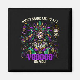 Mardi Gras Priestess Women New Orleans Witch Docto Magnet