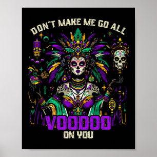 Mardi Gras Priestess Women New Orleans Witch Docto Poster